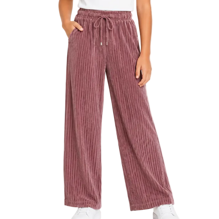 Mayoral - Big Girls Wide-leg Velvet Pants