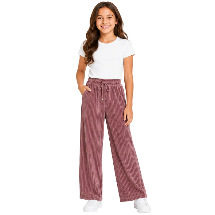 Mayoral - Big Girls Wide-leg Velvet Pants