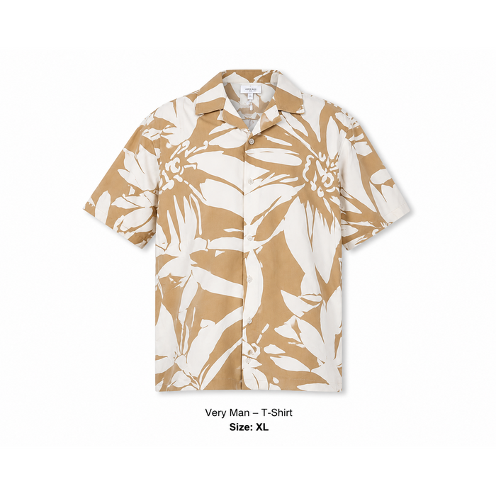 Very Man – Men's Tropical Cream Shirt (XL)