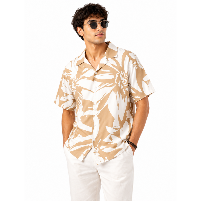 Very Man – Men's Tropical Cream Shirt (XL)