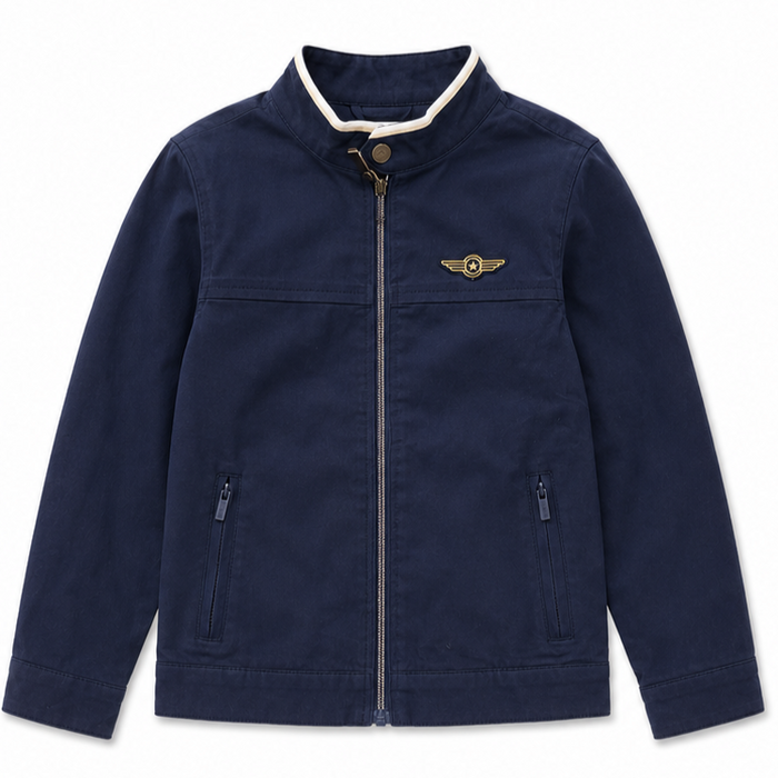 Mayoral - Little Boys Zipper Jacket Navy Blue