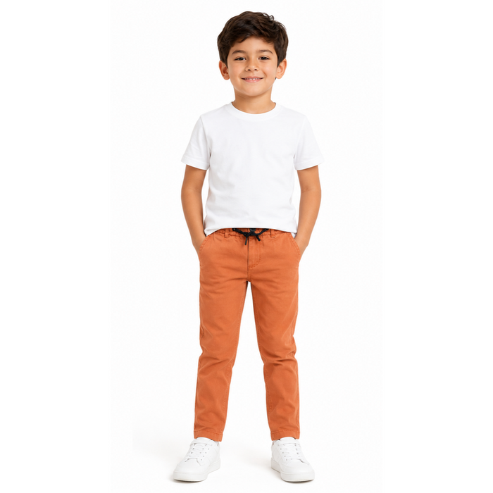 Mayoral - Little Boys Chino Drawstring Orange
