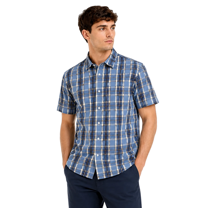 Very Man - Short Sleeve Check Shirt (Large)