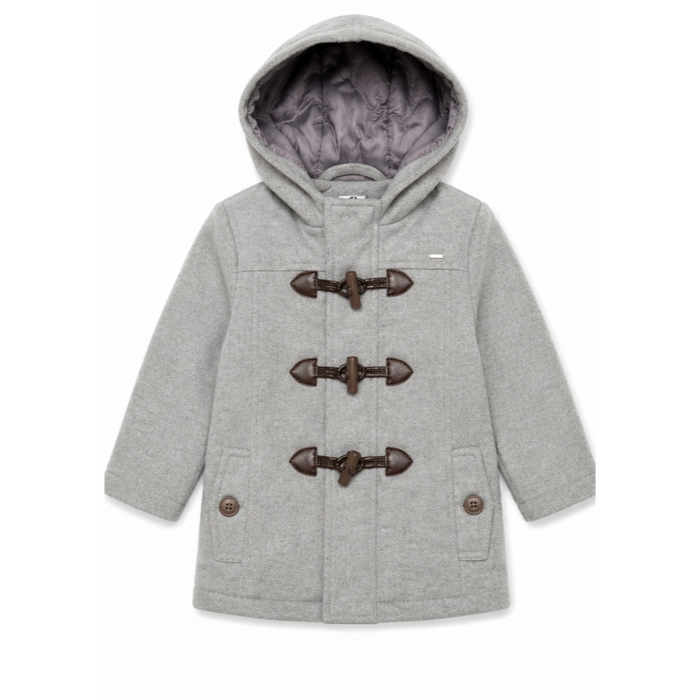 Mayoral - Little Boys Duffle Coat Toggle Closure Hoodie