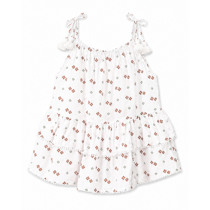 Mayoral - Big Girls Sleeveless Top White with Diamond design