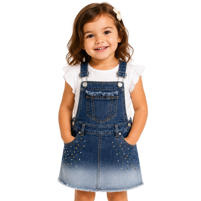 Mayoral - Little Girls Sleeveless Denim Dress