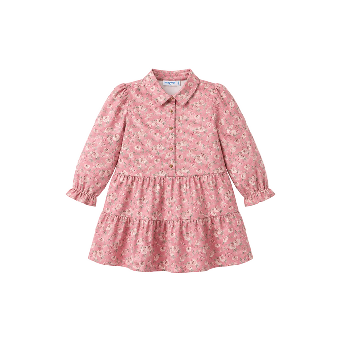 Mayoral - Little Girls Floral Pink Dress (2-3)