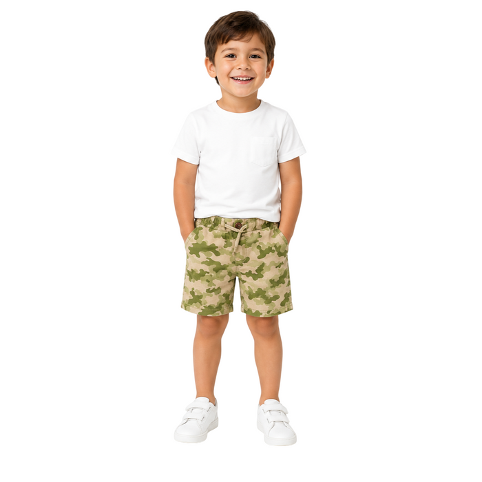 Mayoral - Little Boys Camouflage Green Shorts