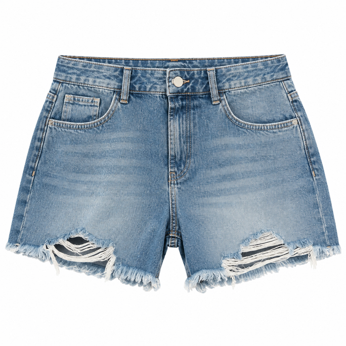 V by very - Mid Wash Denim Shorts (14)