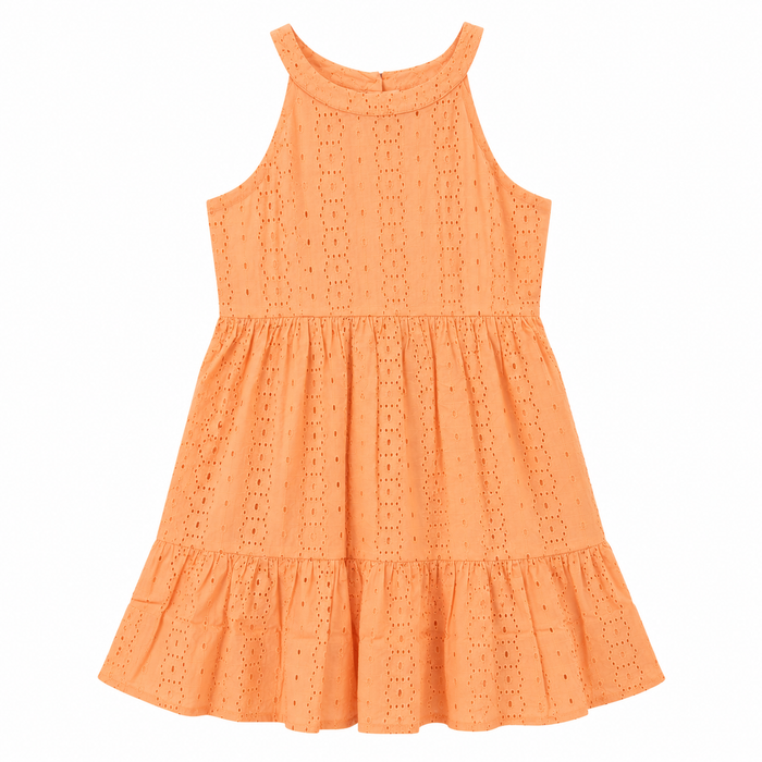 V by Very Big Girls Halter-Neck Dress with Embroidery