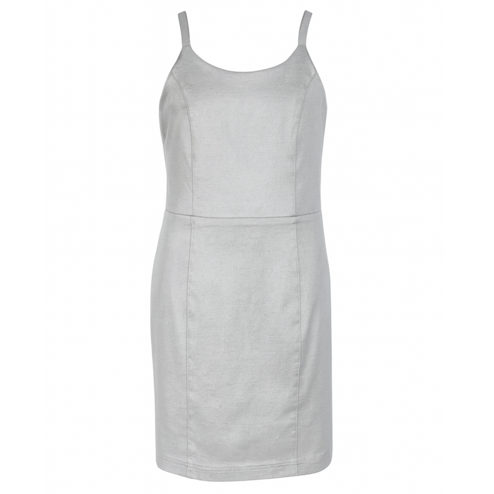 Speechless - Big Girls Sleeveless Taffeta Bow Dress Silver (12)