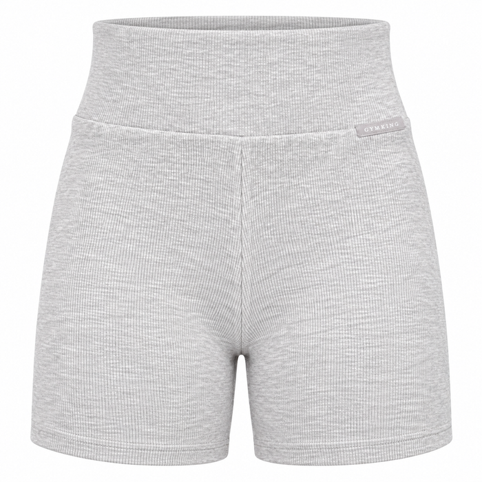 Gym King Pale Grey Rib Cycle Short