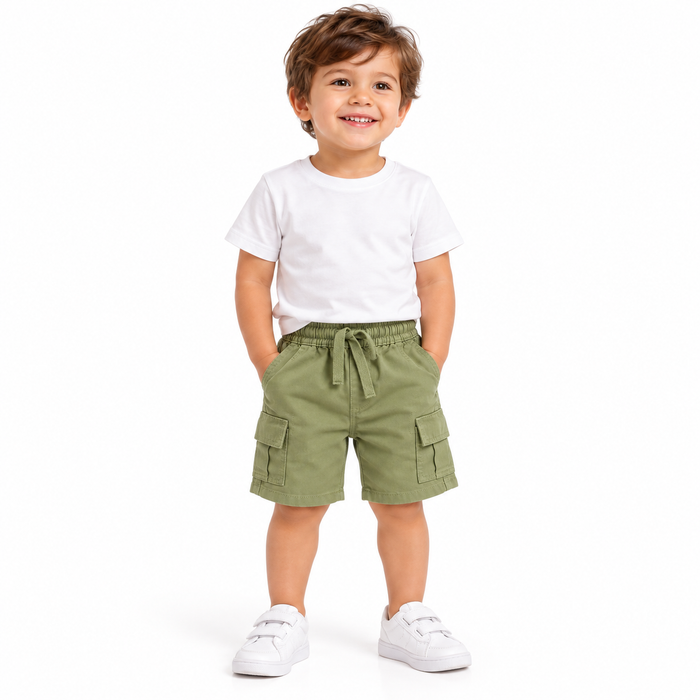 Mini V by Very - Little Boys Cargo Shorts