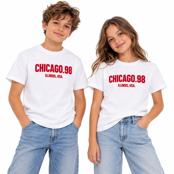 V by Very Unisex Kids Chicago Print T-Shirt