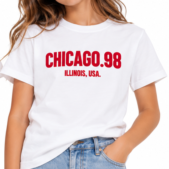V by Very Unisex Kids Chicago Print T-Shirt