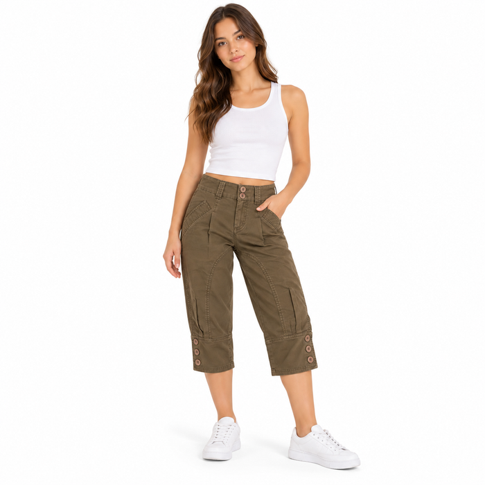 Pepe Jeans Cropped Cargo Trousers/Capris