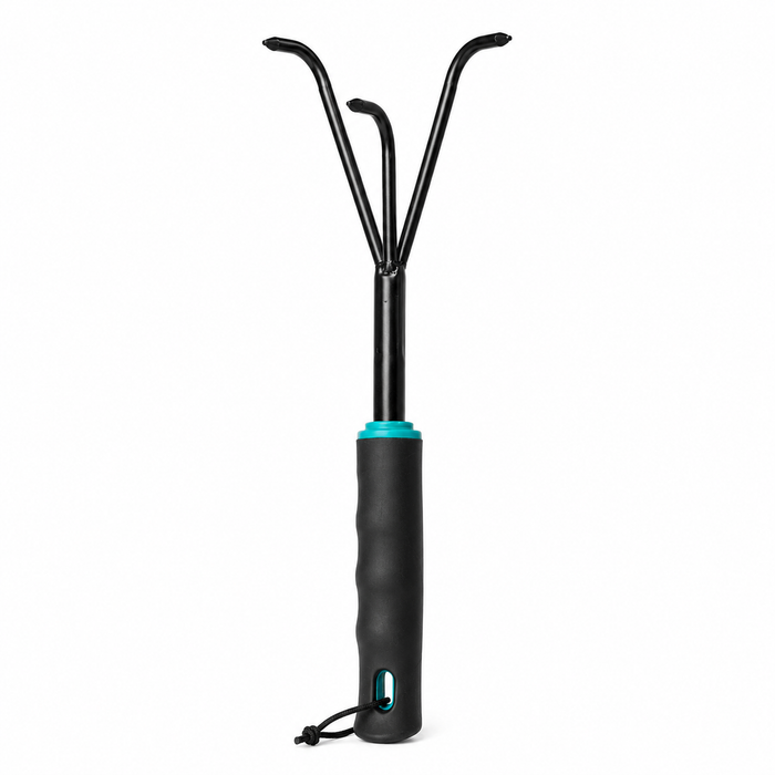 Steel Three-tine Manual Hand Cultivator