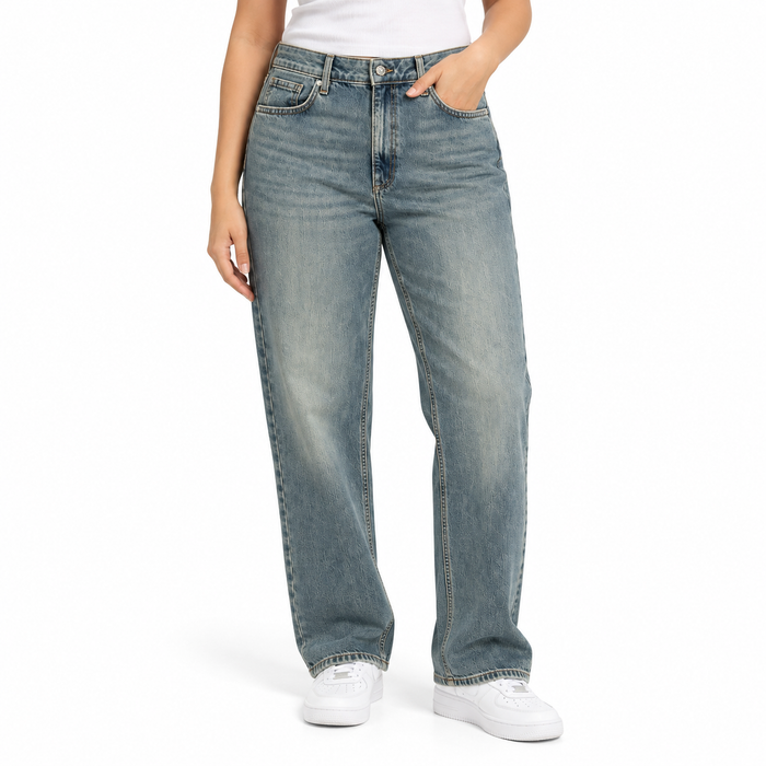 River Island Relaxed Straight Denim Pants