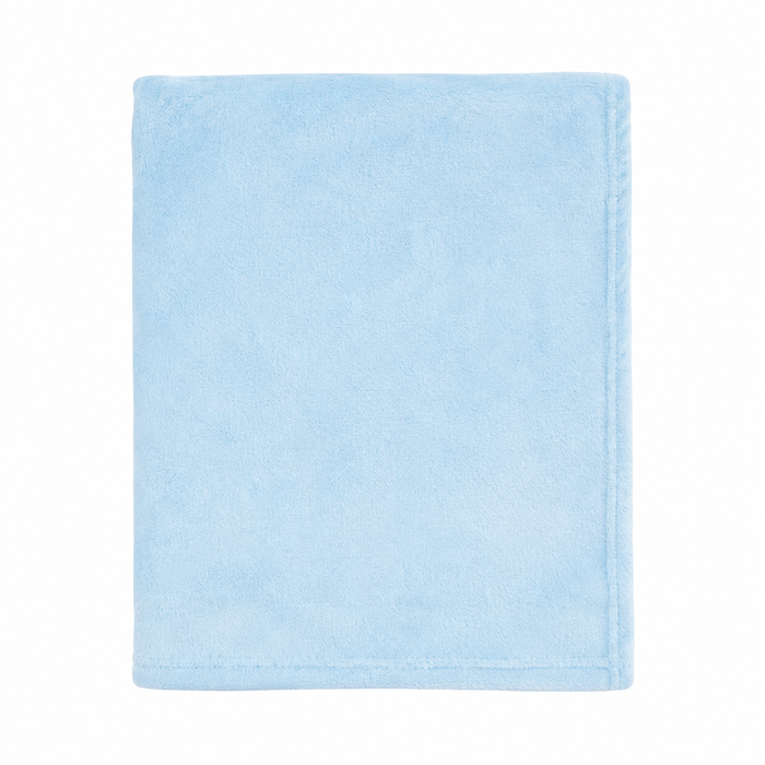 Baby Blanket Plain Sky Blue Color