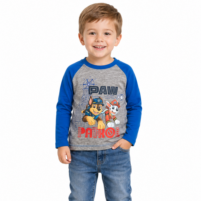 Paw Patrol Little Boys Long Sleeve Shirt