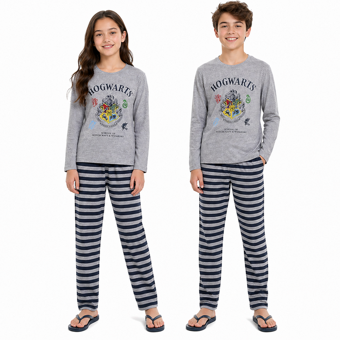 Harry Potter Hogwarts School of Witchcraft and Wizardy Long Pyjama