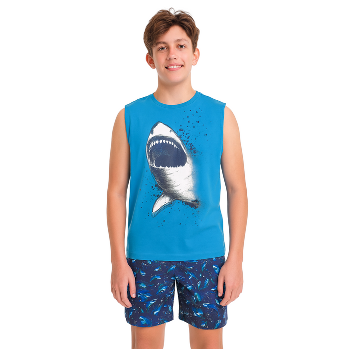 Max and Olivia - Sleep On It Big Boys Tank Top and Shorts Set