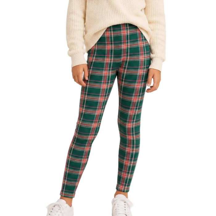 Epic Threads - Big Girls Jeannie Plaid Leggings