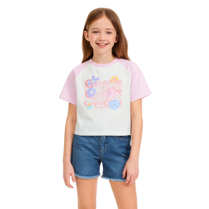 Converse Big Girls - Short Sleeve Egret