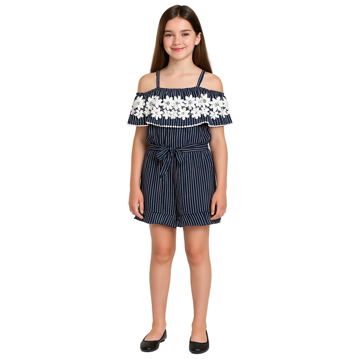 Speechless - Big Girls Off the Shoulder Romper (Large)