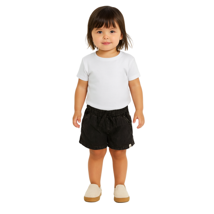 Cotton On - Toddler Girls Kelsie Short Black Wash (2)