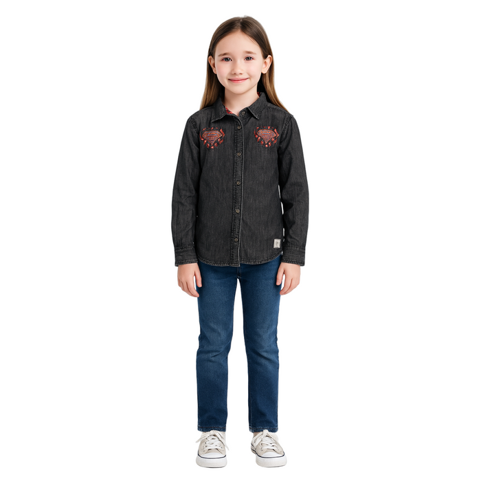 Cotton On - Little Girls Long Sleeves Superman (6- 7)