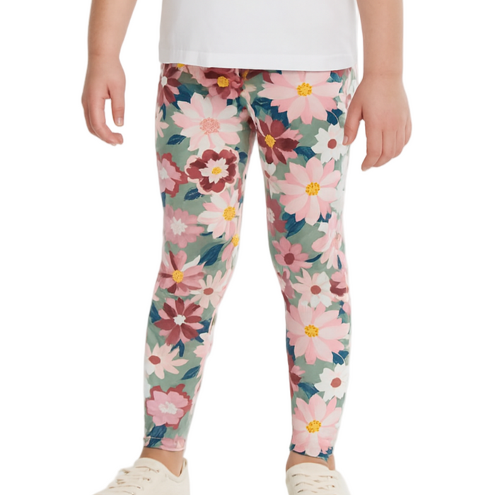 Epic Threads - Granite Green Floral Leggings