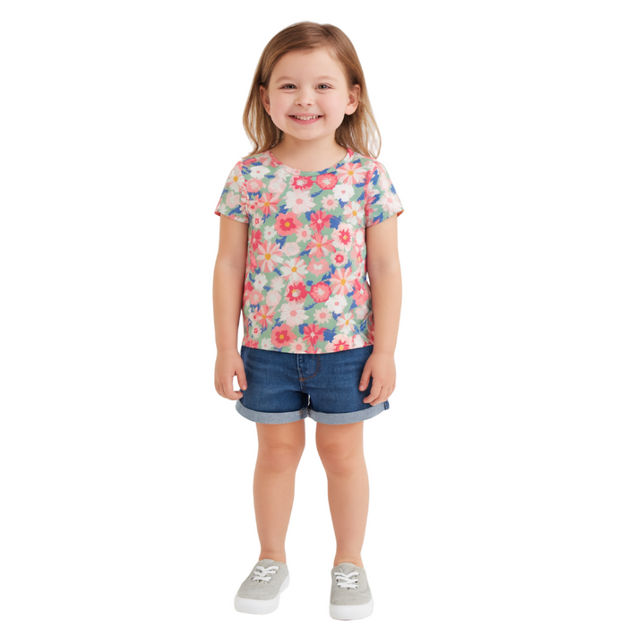 Epic Threads - Granite Green Floral T-Shirt