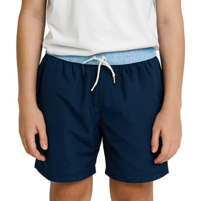Cotton On - Boys Bailey Board Shorts - Navy Blazer/Sky Haze