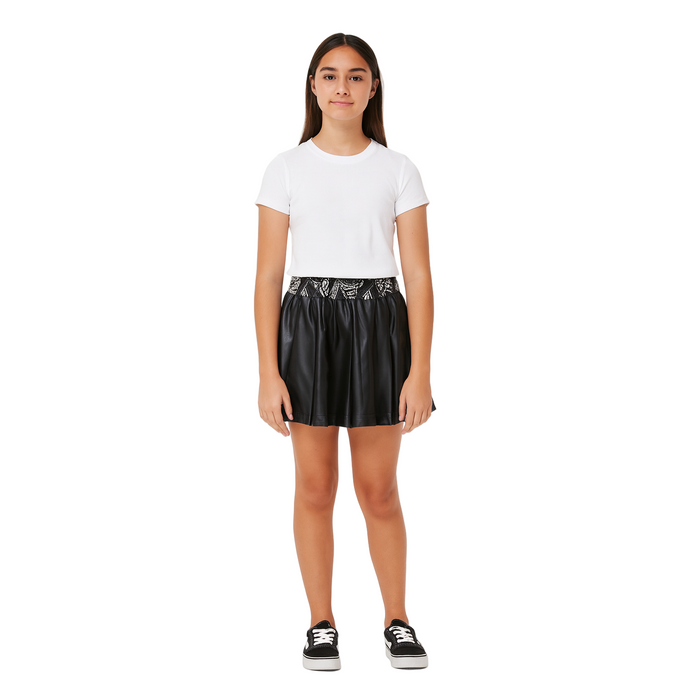 Cotton On - Big Girls License Pleated Skirt - Black Bandana/Superman