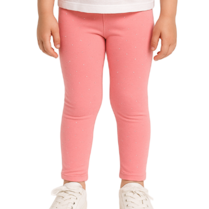 Epic Threads - Toddler Girls Glitter Leggings in Fresh Peach