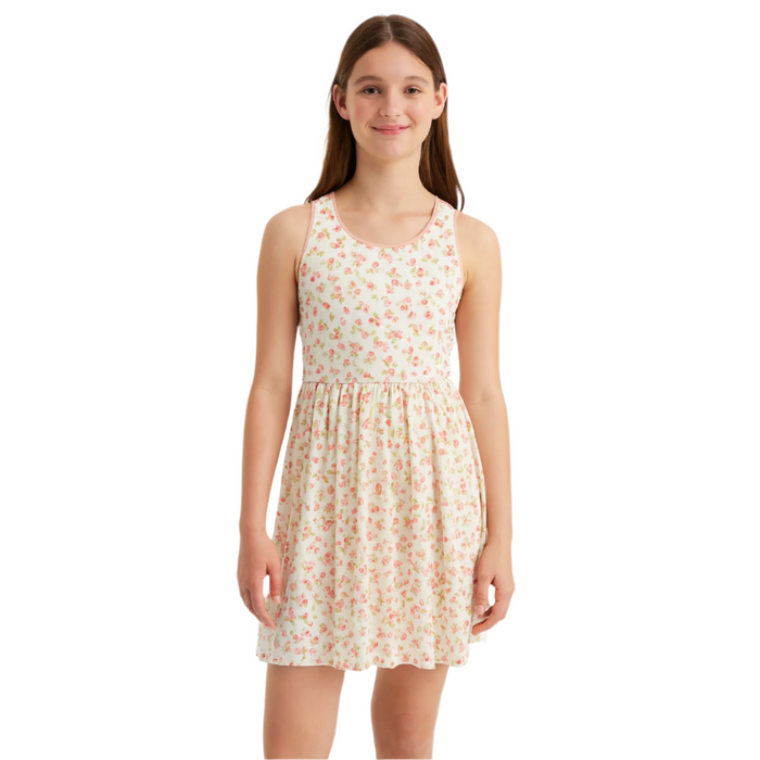 Polo Ralph Lauren - Big Girls Petite Strawberry Print Back Cutout Dress (Extra Large)