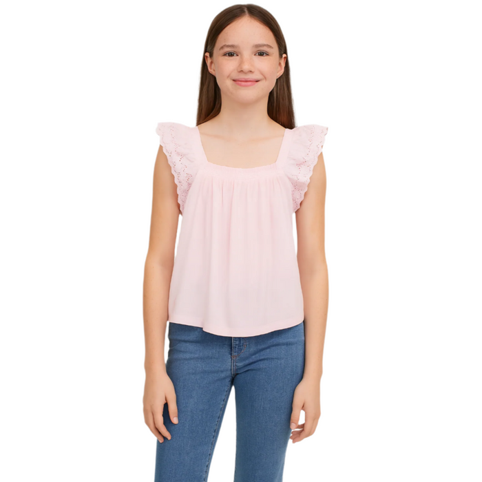 Polo Ralph Lauren - Big Girls Short Sleeve Hint of Pink (Large)