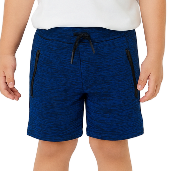 The Children's Place  - Little and Big Boys French Terry Blue Shorts