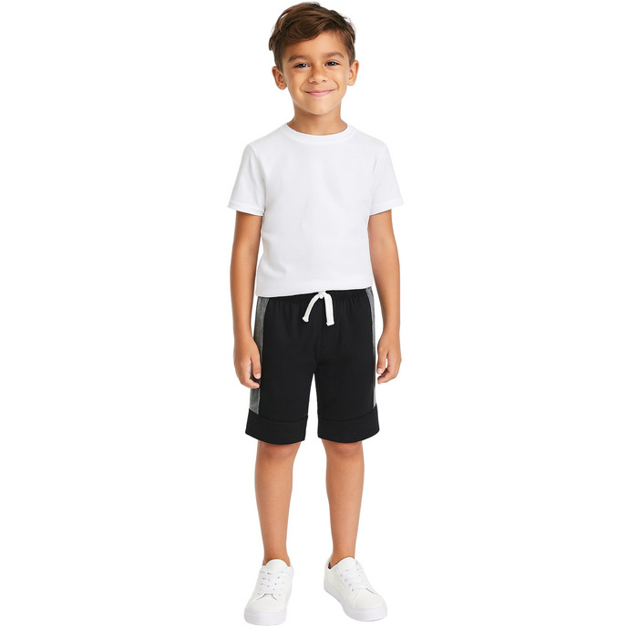 The Children's Place - Little Boys Colorblock Short Black/Grey (7-8)