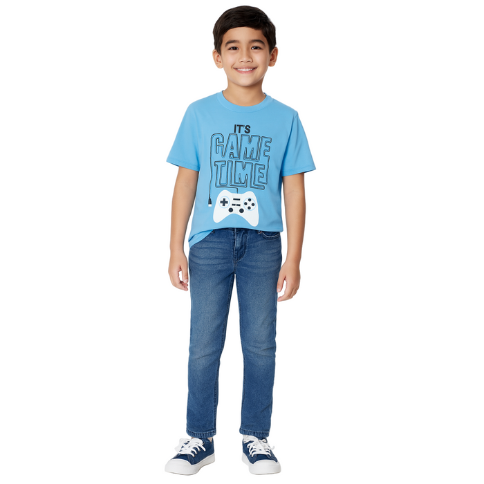 The Children's Place - Big Boys Short Sleeve T-Shirt Blue (Medium)