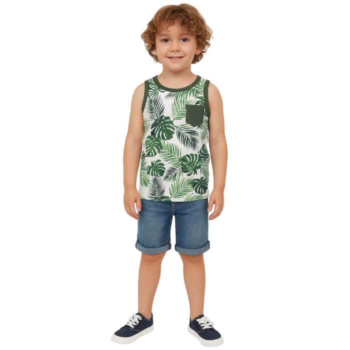 The Children's Place - Big Boys Tank Top with Pocket