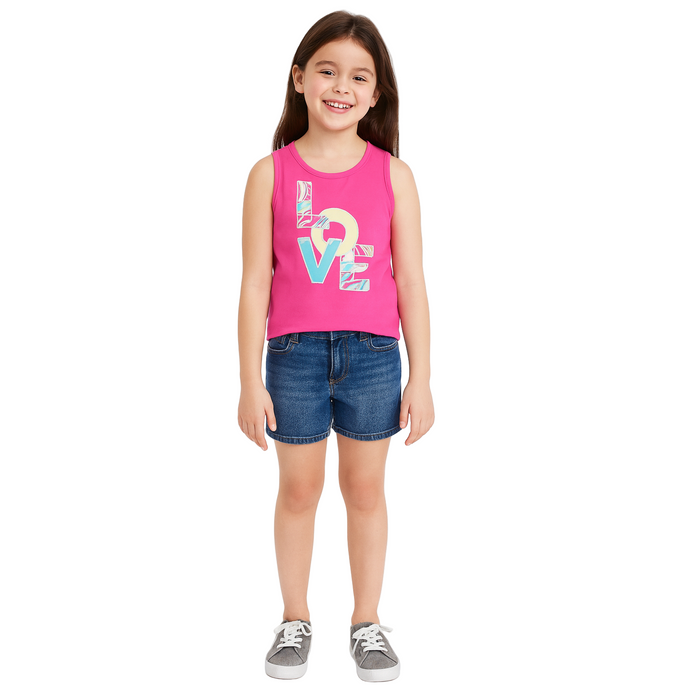 The Children's Place - Big Girls Sleeveless Top Neon Berry