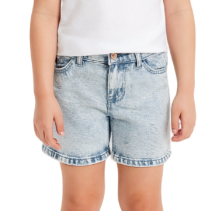 The Children's Place - Little and Big Girls Denim Midi Shorts