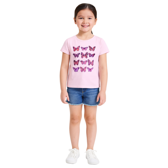 The Children's Place - Big Girls Short Sleeve Top Pink