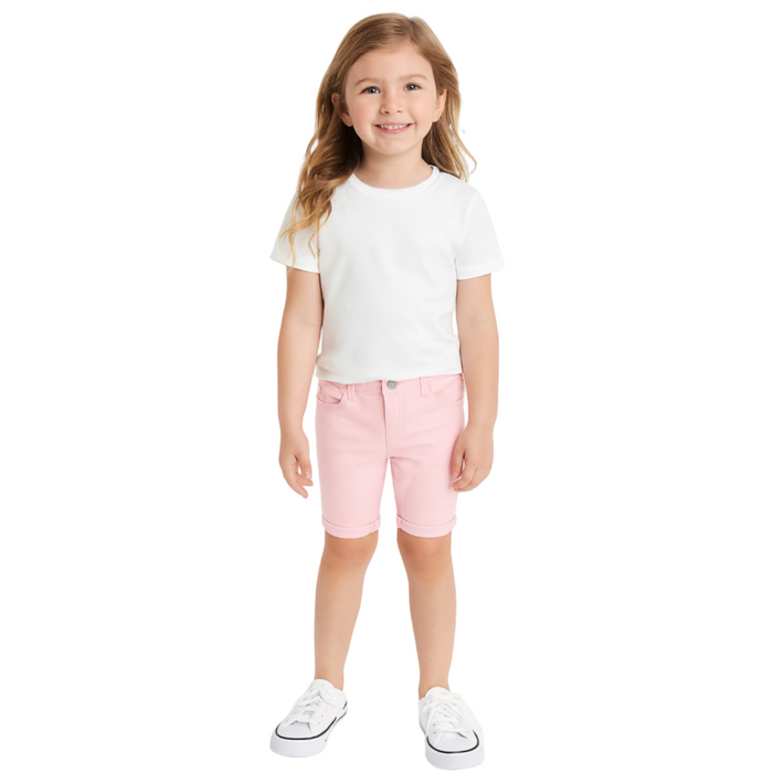 The Children's Place -  Little Girls Solid Skimmer Shorts Pink