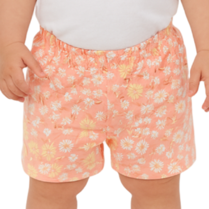The Children's Place - Toddler Girls Pretty Peach Shorts (6M-9M)