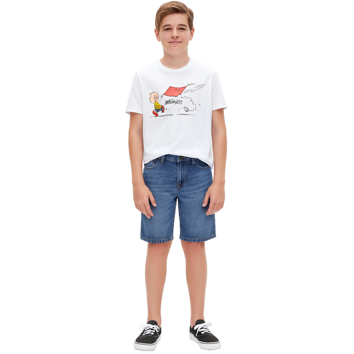 TruCare Peanuts - Big Boys Teen Basic Tee White (13-14)