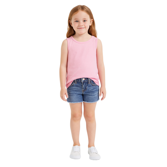 ID Ideology - Big Girls Tank Top Wild Rose (5-6)