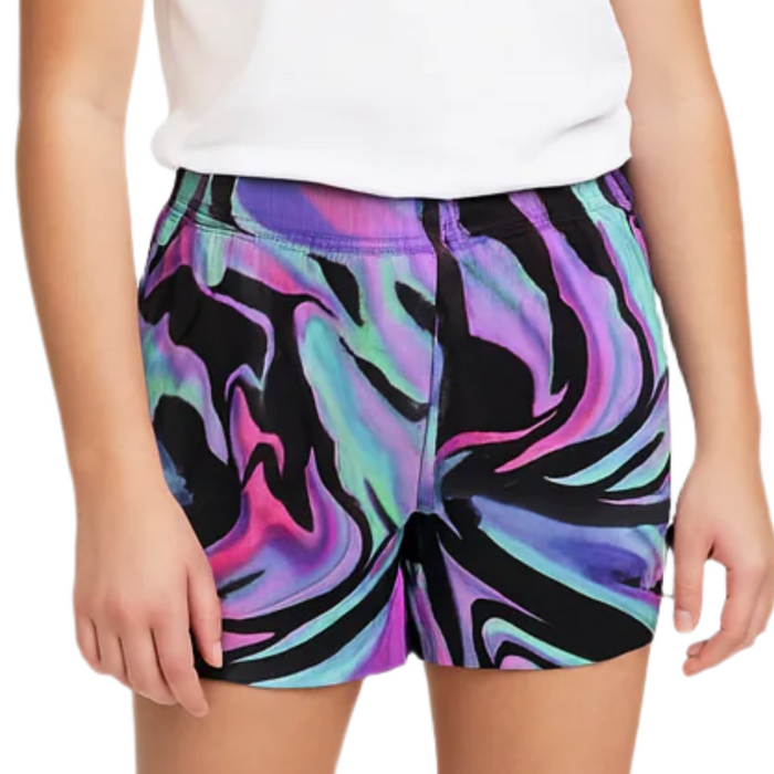 Adidas - Big Girls Aero Ready Abstract Swirl Active Shorts (Large)
